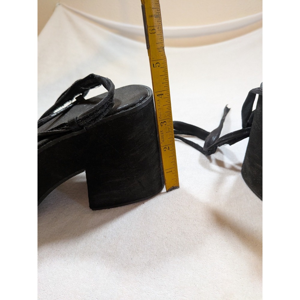 black‎ strappy platform heels size 41 - Picture 4 of 4